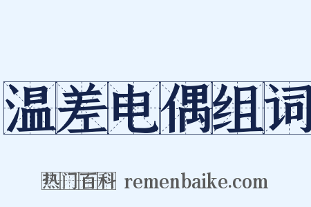 温差电偶组词是什么意思的图片